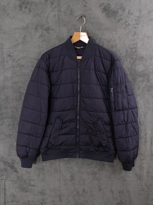 Carhartt Jacke Herren Medium Blau Navy Bryant Bomber Puffer Worker Chore Insulated