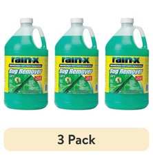  3 pack Rain-X Bug Remover Windshield Washer Fluid,Universal,Car