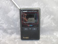 Vintage Casio TV-400V Portable LCD Pocket Color Television - Tested / Powers Up