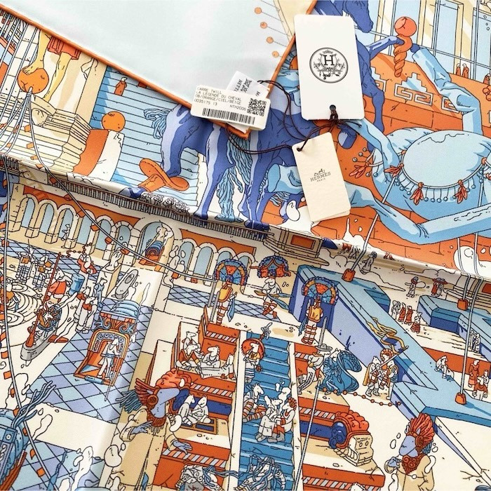 エルメス LA LEGENDE DU CHEVAL A PLUMESカレスカーフ Hermes Scarf Stole La Legende du Cheval a Plumes Ugo Gattoni