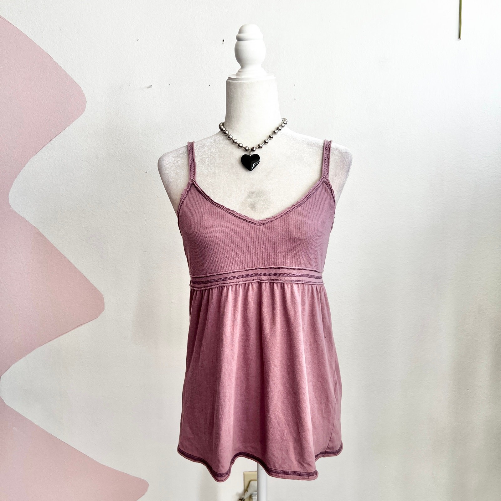 Y2K Aeropostale Purple Babydoll Top Vintage 2000s Fairy Coquette Retro Small