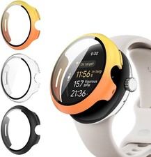 3 Pack Hard PC Screen Protector Case for Google Pixel Watch 3 41mm, Easy Install