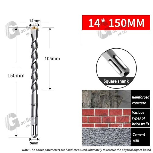 SDS+ Plus Masonry Drill Bit, Solid Carbide Tip, For Stone Concrete Brick - Picture 18 of 70