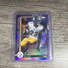 2025 Topps Chrome Purple Refractor Darius Slay #259 /75  Steelers NFL Football