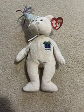 Ty Beanie Baby June Birthday Bear 2002