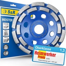 S&R Diamantschleiftopf 125x22,2 mm Standard f...