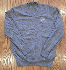 Roberto Cavalli MAGLIA Wool Brown Sweater Luxury V Neck Size S Women's