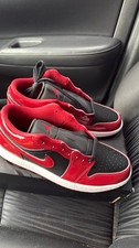 Jordan Air Jordan 1 Low Men's Low Top Lace-Up Sneakers Red/Black/White