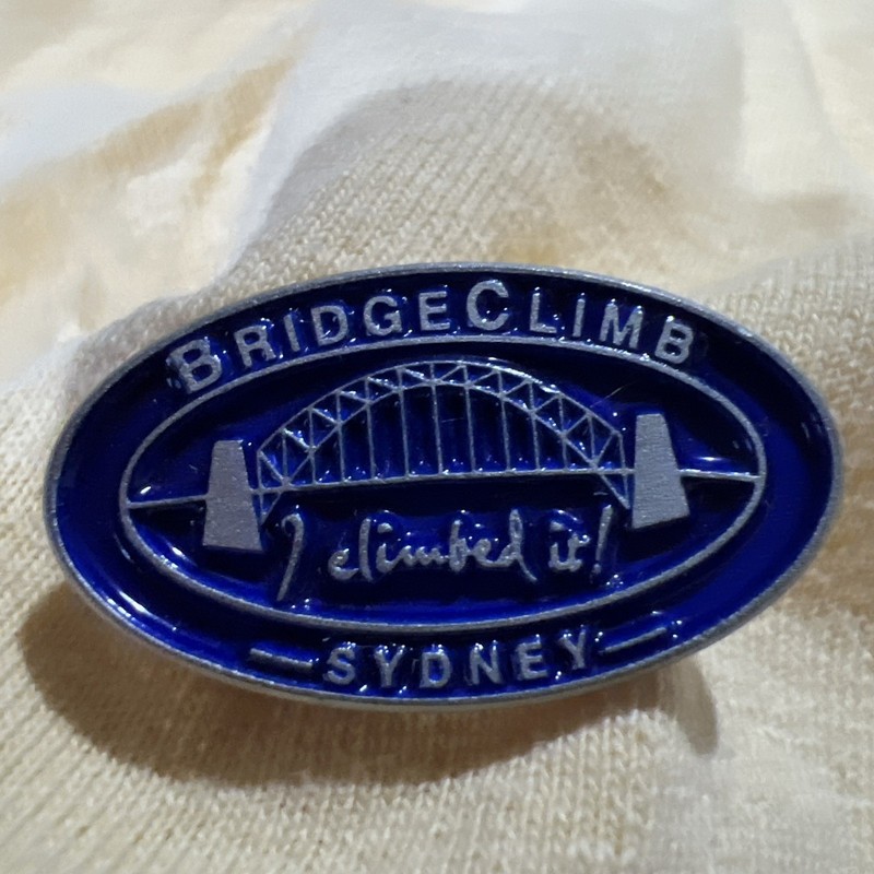 Sydney Australia Harbor Bridge Climb "I Climbed It" Souvenir Metal Lapel Pin