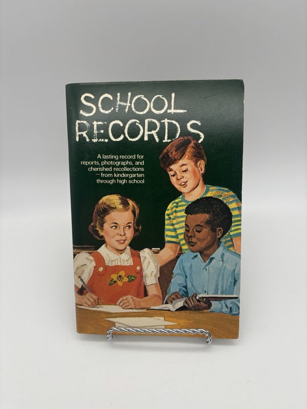 Vintage School Records Book Kindergarten Through High School 