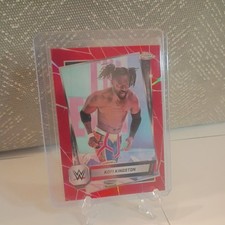 2025 Topps Chrome WWE Kofi Kingston #166 Red Sapphire  2/5