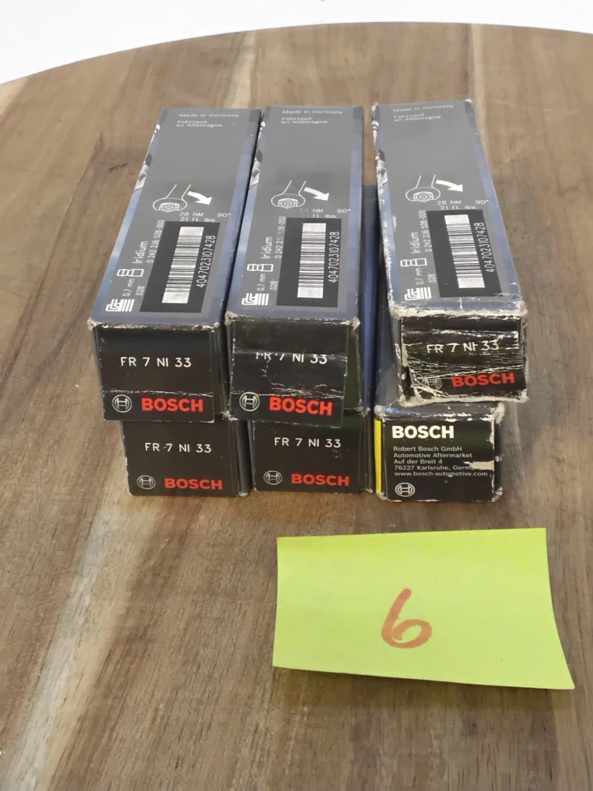 6-Nos OEM GENUINE SPARK PLUG Bosch Platinum Iridium FR7NI33