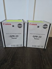 Genuine Canon 0452B003 GPR-23 Black Toner Cartridge, OEM Lot Of 2