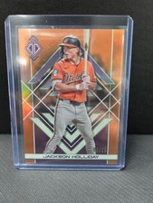 JACKSON HOLLIDAY 2025 TOPPS TRANSCENDENT ICONS CHROME ORANGE REFRACTOR 05/25
