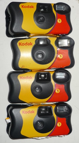 EMPTY Kodak disposable camera SHELL ONLY x 4
