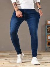 2025 Spring New Mens Slim Fit Classic Skinny Jeans Casual Street Style Casual