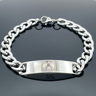 PANZERARMBAND BÄR AUS EDELSTAHL SCHMUCKJAGD