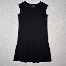 Prologue Tiered Midi Dress Large Jersey Stretch Modest Minimal Basic Comfort
