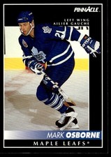 1992-93 Pinnacle Canadian !! Mark Osborne Toronto Maple Leafs #305