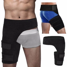 Hip Brace Compression Groin Support Wrap for Sciatica PainRelief Thigh Recovery