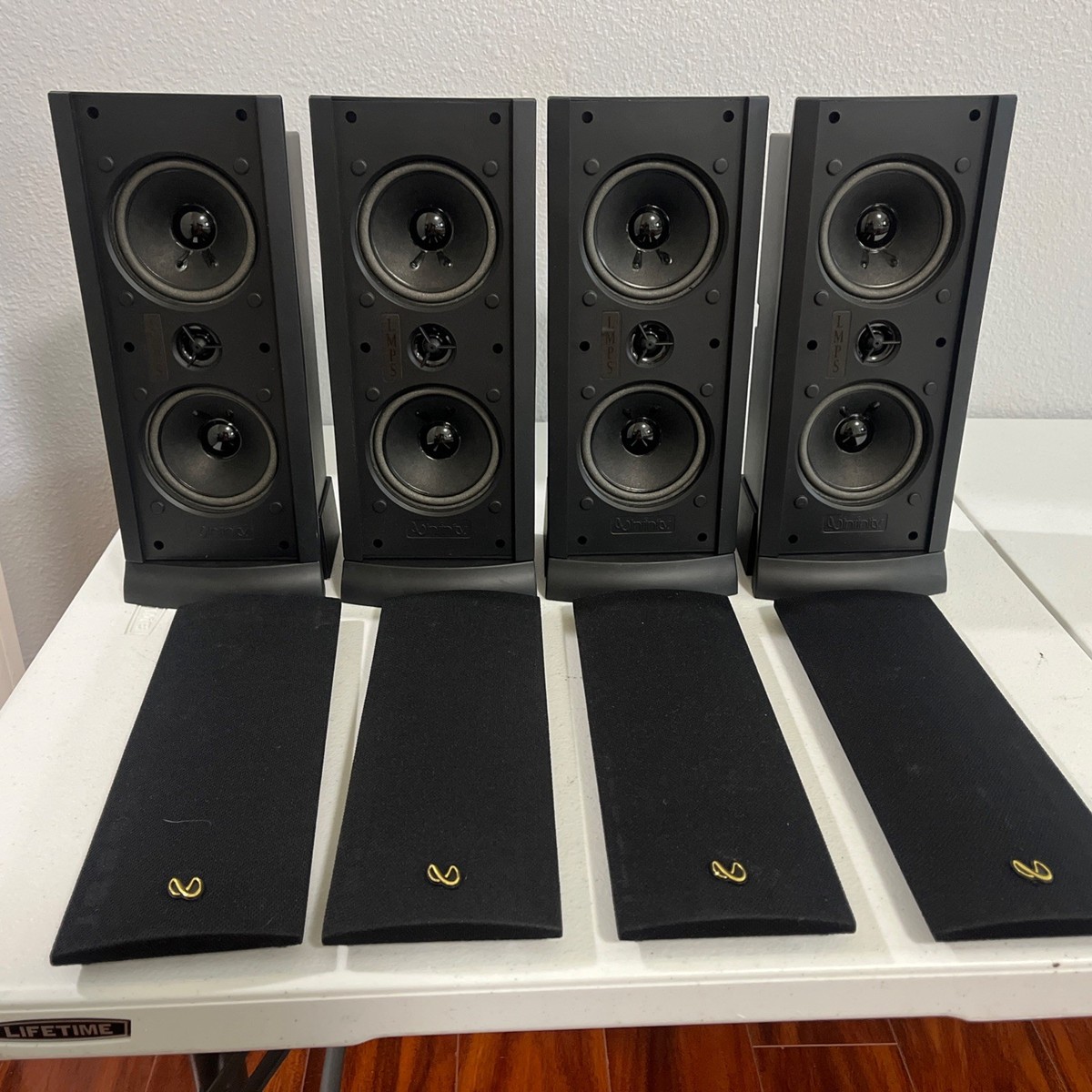 Infinity Minuette スピーカー　セット Infinity L-MPS Black Wall Mount Minuette Satellite Surround