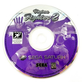 Virtua Fighter 2 (Sega Saturn, 1996) w/ Manual No Case **SCRATCHED** Tested