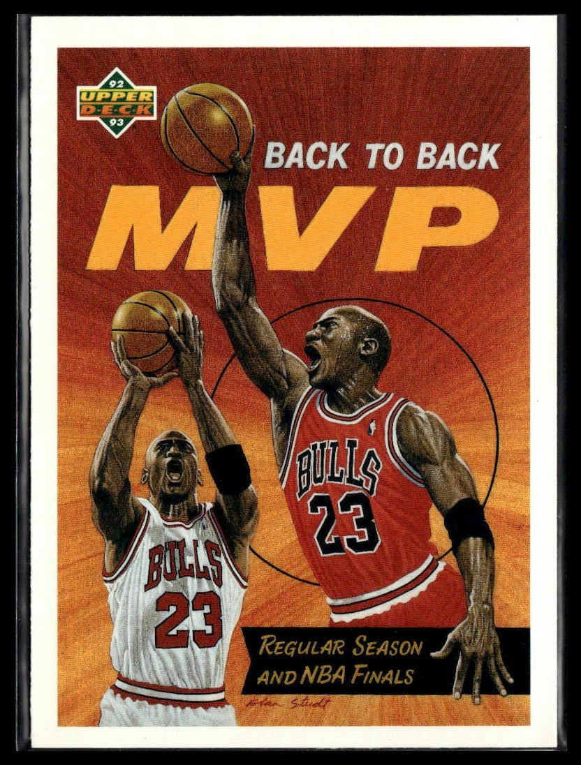 1992-93 Upper Deck #67 Michael Jordan Chicago Bulls - 2