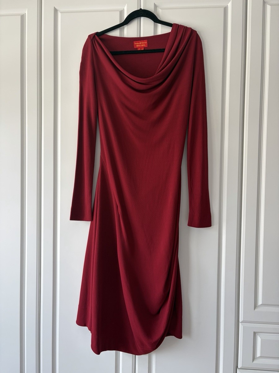 Vivienne Westwood Red Label Sculpted Jersey Draped Dress Medium