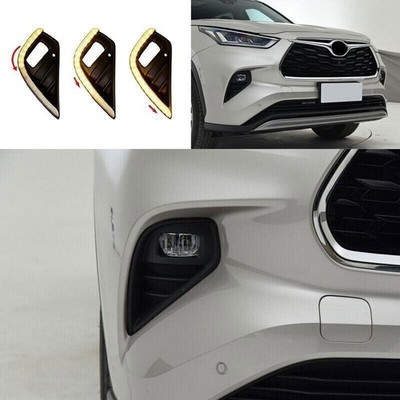 For Toyota Highlander 20-23 Fog Lamp Daytime Running Lights DRL LED Turn Signal
