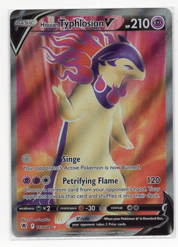 Pokemon TCG Hisuian Typhlosion V 169/189 Astral Radiance Full Art UR NM English