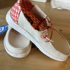 HEYDUDE Girl's Wendy Youth Shoes TD 11 Tan/Coral Kids