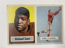 1957 Topps Football Richard Lane #85 Dick Night train HOF Rookie