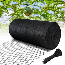 Bird Netting for Garden 7.5 x 100 FT Heavy Duty Black Garden Netting for Frui...
