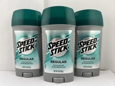 Speed Stick Men's Deodorant, Regular, 3oz Ea, 3 PACK - Free Shipping 