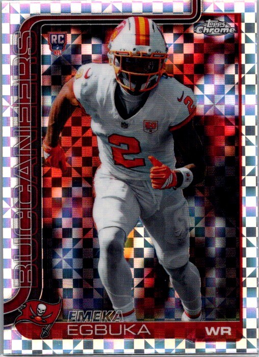 2025 Topps Chrome #312 Emeka Egbuka X-Fractor