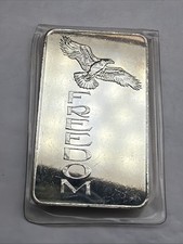 1973 Mt Everest Mint 1oz.999 Fine Bar-Artist S. Joseph Winter  Freedom Vintage