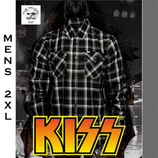 DIXXON FLANNEL x KISS DRESSED TO KILL Flannel Shirt Collab - Men's 2XL