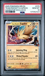 Team Rocket's Zapdos 070/182 Destined Rivals GameStop Promo