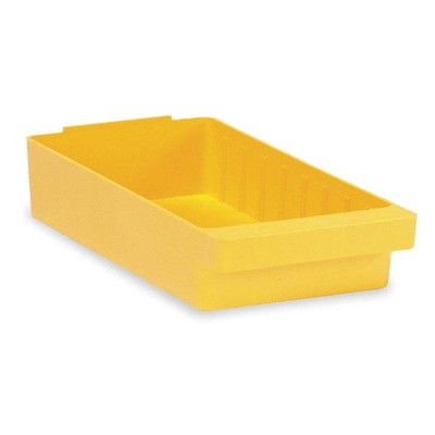 QUANTUM STORAGE SYSTEMS QED401YL Drawer Bin,Yellow,Polystyrene,2 1/8 in 2KWA6