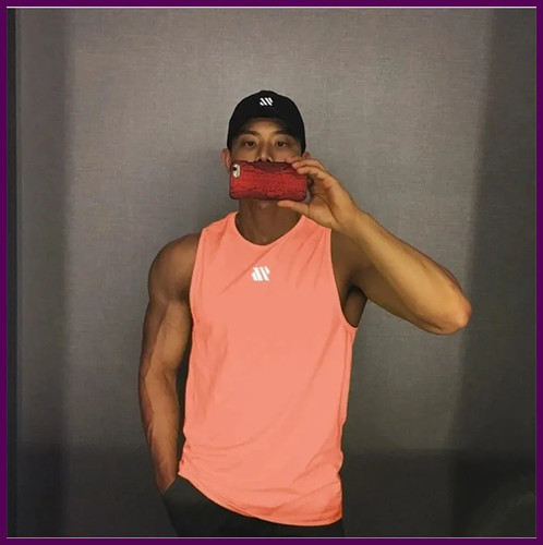 2025 Herren Fitness Gyms Tank Top Männer Fitness Ärmelloses Shirt Male Mesh