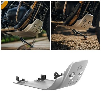 SILBER GROSSER SUMPFSCHUTZ FÜR ROYAL ENFIELD BEAR 650 & INTERCEPTOR 650 &...