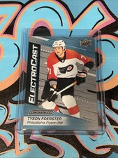 Tyson Foerster ElectroCast 2023-24 UD Engrained Philadelphia Flyers (MB1)