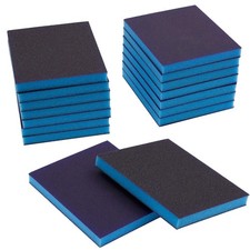 BokWin Sanding Sponges 16 Pack Washable Reusable Wood Metal 100/220 Grit