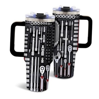 Mechanic Gifts for Men, Birthday Tumbler for Dad, Toolbox Mechanical Tool Box