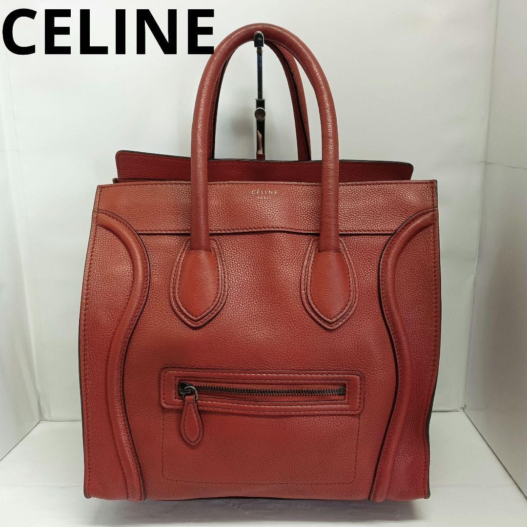 Aln02 Celine Designer Luggage Tote Handbag in Leather