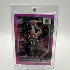 Giannis Antetokounmpo - 2024-25 Donruss Optic Basketball PINK HYPER PRIZM - #176