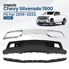 Front Lower Bumper Cover Kit For 2019-2022 Chevy Silverado 1500 w/ Air Deflector