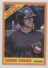 2015 Topps Heritage Minor League Edition Orange Border 8/25 Derek Fisher #38 4l3