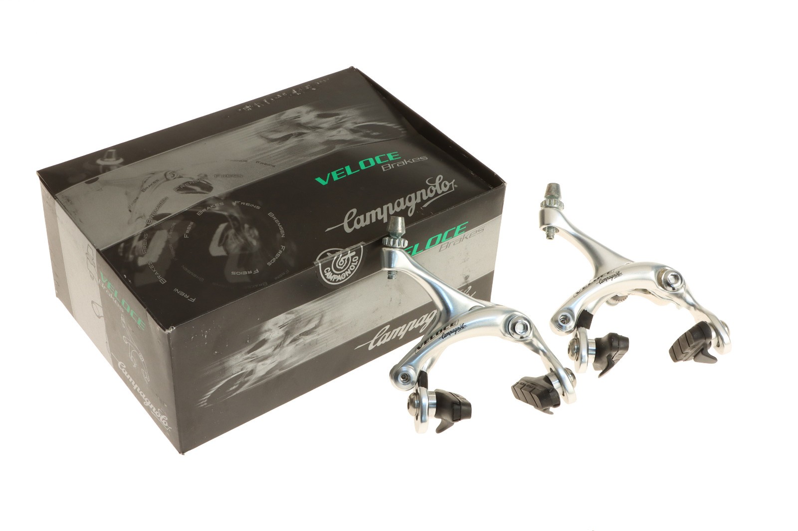 Campagnolo Veloce Brake Calipers Pair Rim Dual Pivot BR02-VL Silver 2002 NOS NEW 9590₽