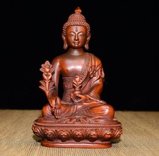 Exquisite Small Leaf Boxwood Medicine Buddha Ornament